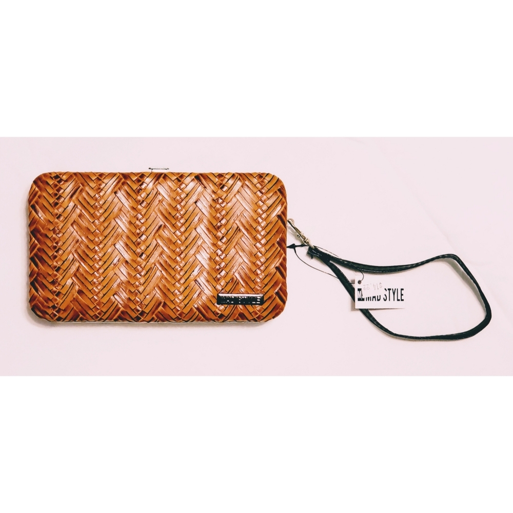 NWT MAD STYLE wallet w/phone case brown